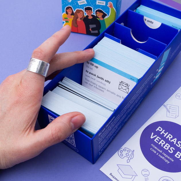 Учебная литература - Картки для вивчення англійської мови «Phrasal Verbs» (рівень В1) (9786177702558)#5