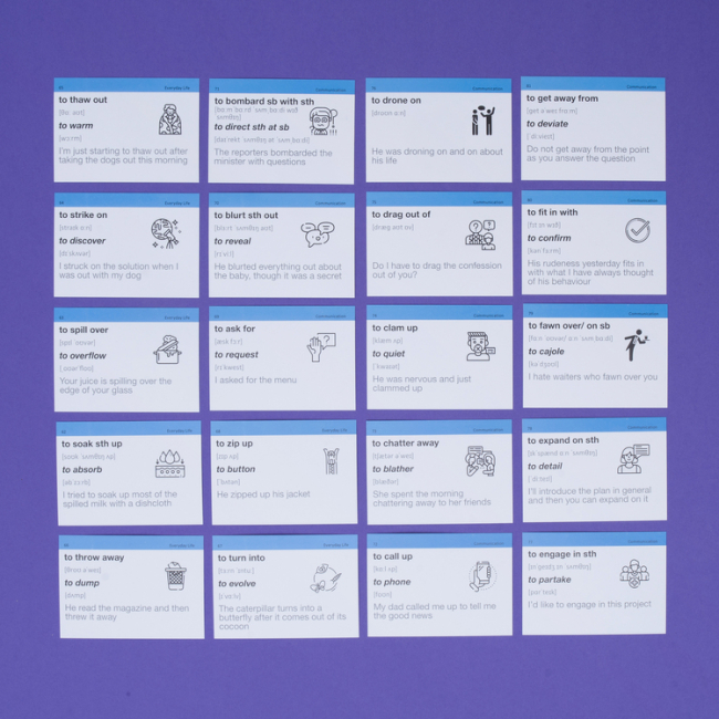 Учебная литература - Картки для вивчення англійської мови «Phrasal Verbs» (рівень В2-C1) (9786177702565)#4