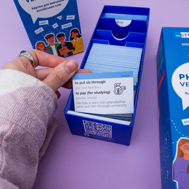 Учебная литература - Картки для вивчення англійської мови «Phrasal Verbs» (рівень В2-C1) (9786177702565)#6
