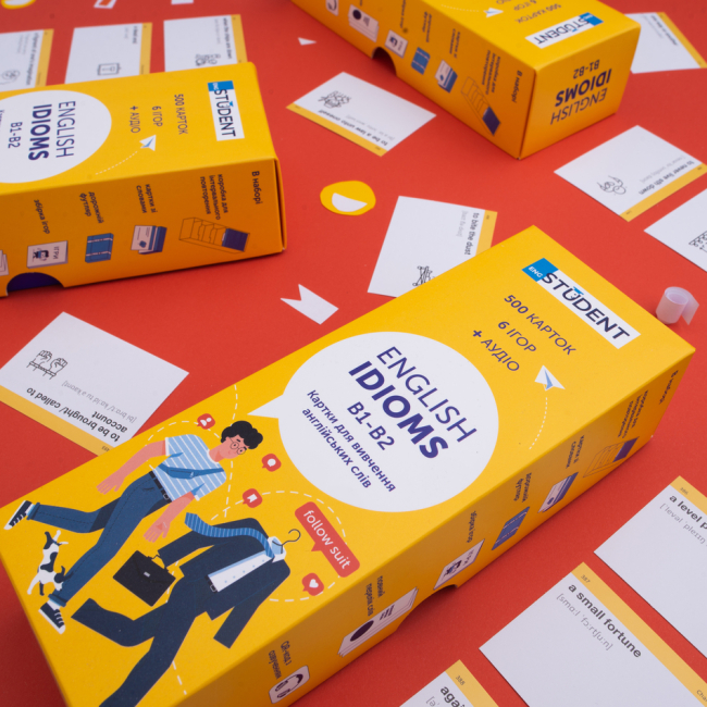 Учебная литература - Картки для вивчення англійської мови «English Idioms» (рівень B1-B2) (9786177702657)#4