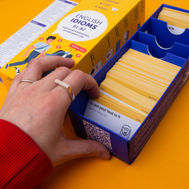 Учебная литература - Картки для вивчення англійської мови «English Idioms» (рівень B1-B2) (9786177702657)#6