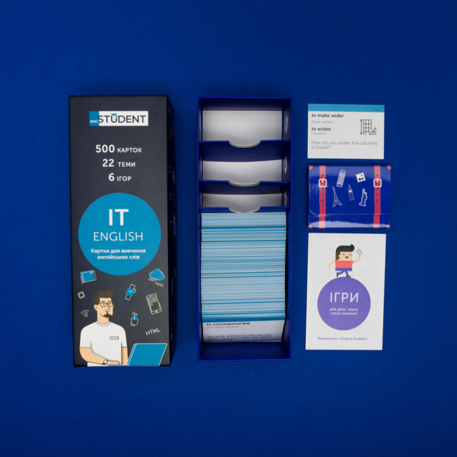 Учебная литература - Картки для вивчення англійської мови «IT English» (рівень А2-В2) (9789669773876)#3