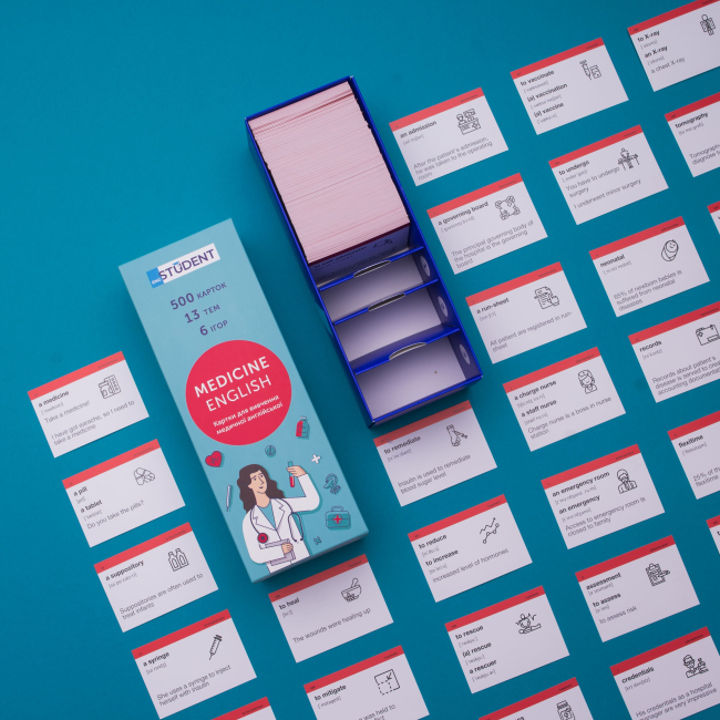 Учебная литература - Картки для вивчення англійської мови «Medical English» (рівень В1-С1) (9786177702169)#5