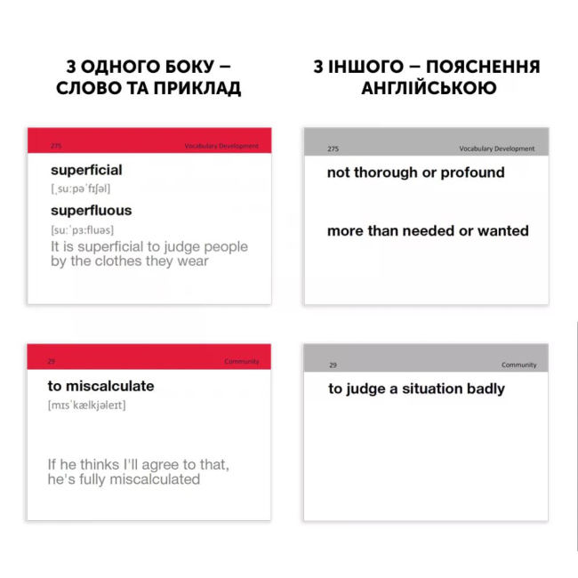 Навчальна література - Картки для вивчення англійської мови «IELTS English to English» (band 7.0-8.5)  (9786177702343)#6