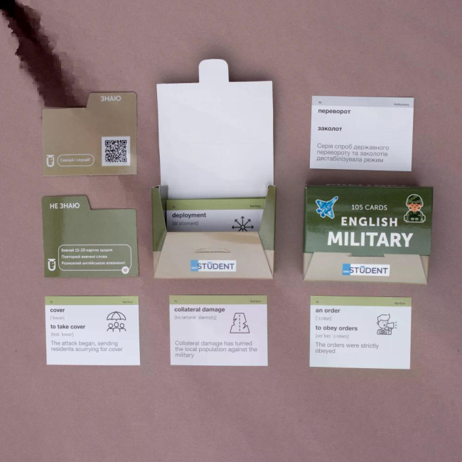 Навчальна література - Картки для вивчення англійської мови «Military English» (рівень А2-В2) (9786177702640)#3