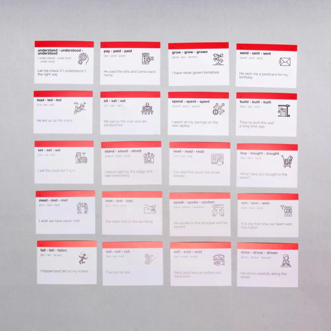 Навчальна література - Картки для вивчення англійської мови «Irregular Verbs» (рівень А1-В2) (9786177702381)#4