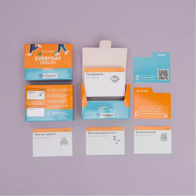 Навчальна література - Картки для вивчення англійської мови «Everyday English» (рівень А1-А2) (9786177702503)#3