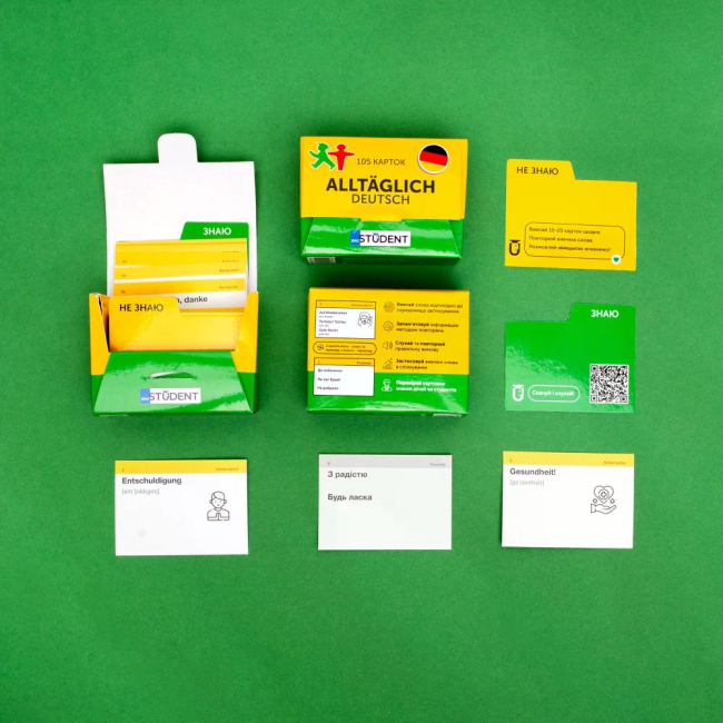 Навчальна література - Картки для вивчення німецької мови «Alltäglich Deutsch» (рівень А1-А2) (9786177702749)#3