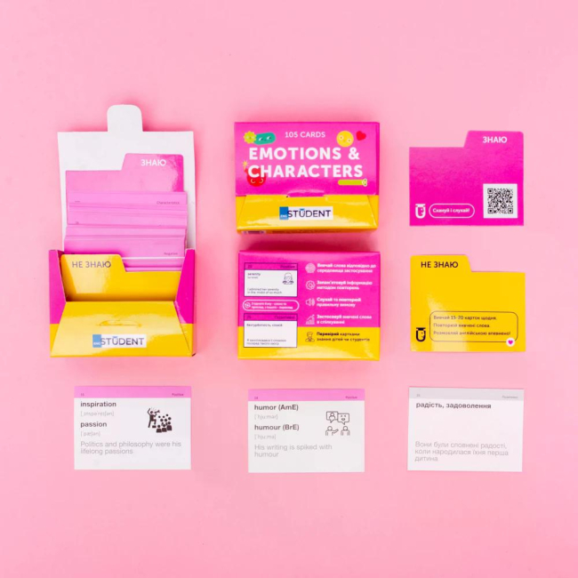 Навчальна література - Картки для вивчення англійської мови «Emotions & Characters» (рівень А1-B1) (9786177702800)#5
