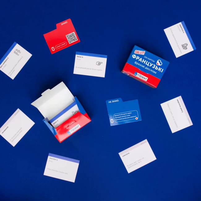 Учебная литература - Картки для вивчення французької мови «Французькі фразові дієслова» (рівень А2-В2) (9786177702473)#3