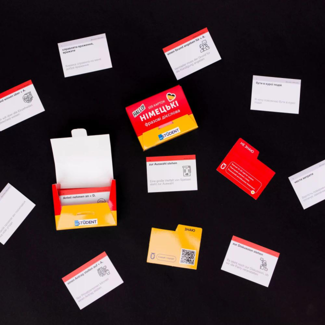 Навчальна література - Картки для вивчення німецької мови «Німецькі фразові дієслова» (рівень А2-В2) (9786177702466)#5