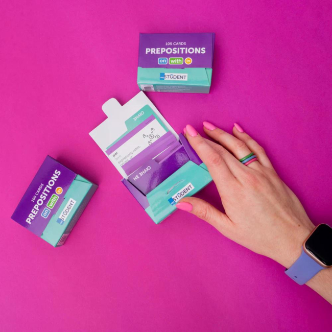 Учебная литература - Картки для вивчення англійської мови Prepositions (рівень А1-В1) (9786177702732)#6