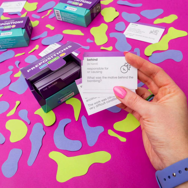 Учебная литература - Картки для вивчення англійської мови Prepositions (рівень А1-В1) (9786177702732)#7