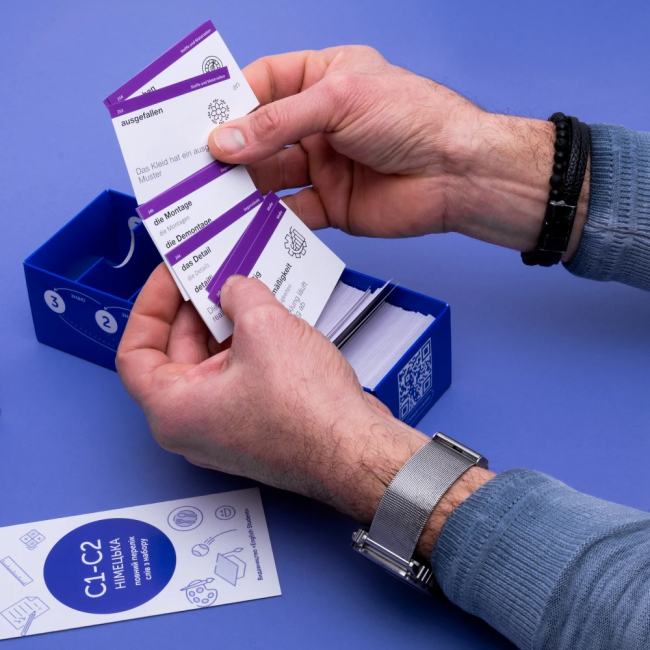 Учебная литература - Картки для вивчення німецької мови (рівень С1-С2) (9786177702374)#4