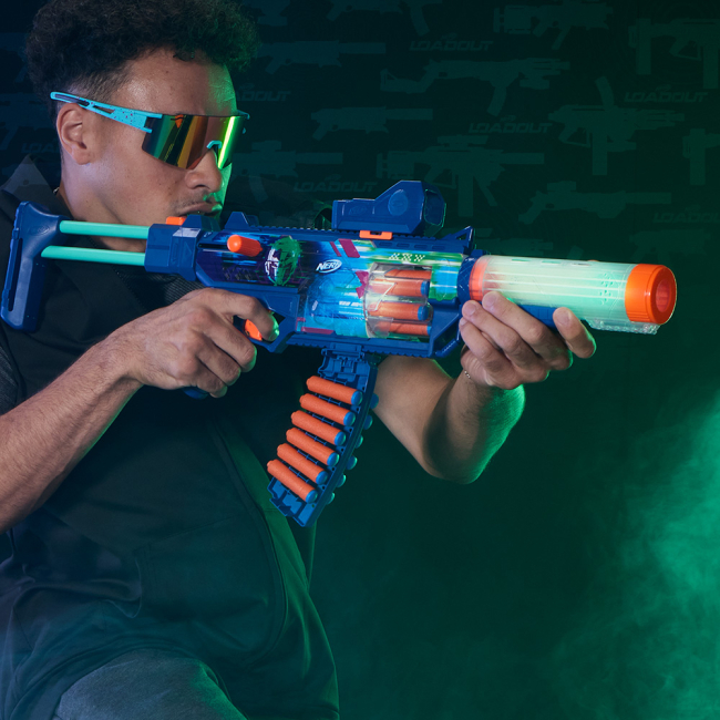 Помпова зброя - ​Бластер Nerf Loadout CyberLight Ghost (G1824)#8