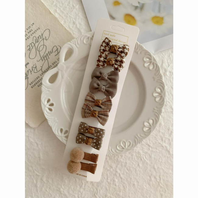 Біжутерія та аксесуари - Набір заколок для волосся Shantou Jinxing Метелики-бантики пастельні в асортименті (FG240116027L)#2