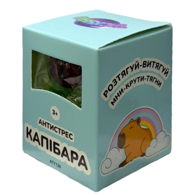 Антистресс игрушки - Игрушка антистресс Тискуни Капибара зеленая (ATY128/2)#3