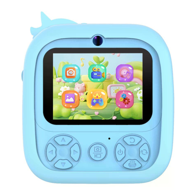 Фотоаппараты - Детская камера с мгновенной печатью Remzona Fun Moments голубая (KCP-02/1)#2