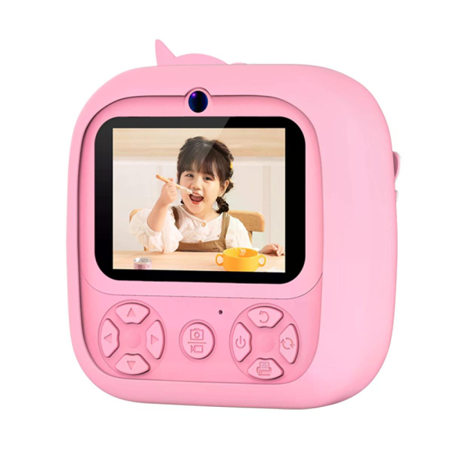Фотоаппараты - Детская камера с мгновенной печатью Remzona Fun Moments розовая (KCP-02/2)#2