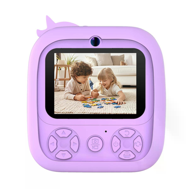 Фотоаппараты - Детская камера с мгновенной печатью Remzona Fun Moments фиолетовая (KCP-02/3)#2