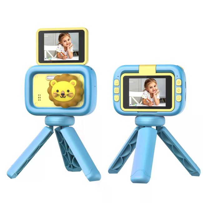 Фотоаппараты - Детская камера Remzona Fun Moments голубая (KC-01/1)#2