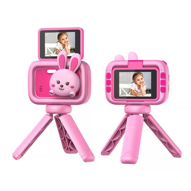 Фотоаппараты - Детская камера Remzona Fun Moments розовая (KC-01/2)#2