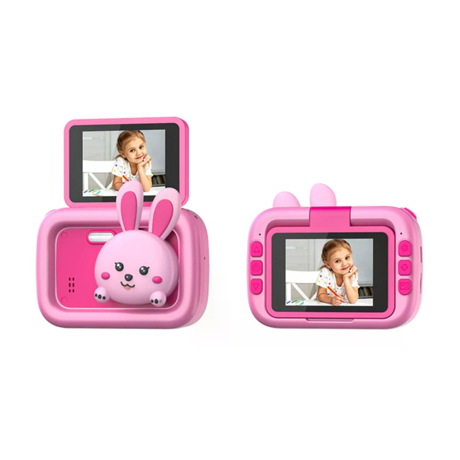 Фотоаппараты - Детская камера Remzona Fun Moments розовая (KC-01/2)#3