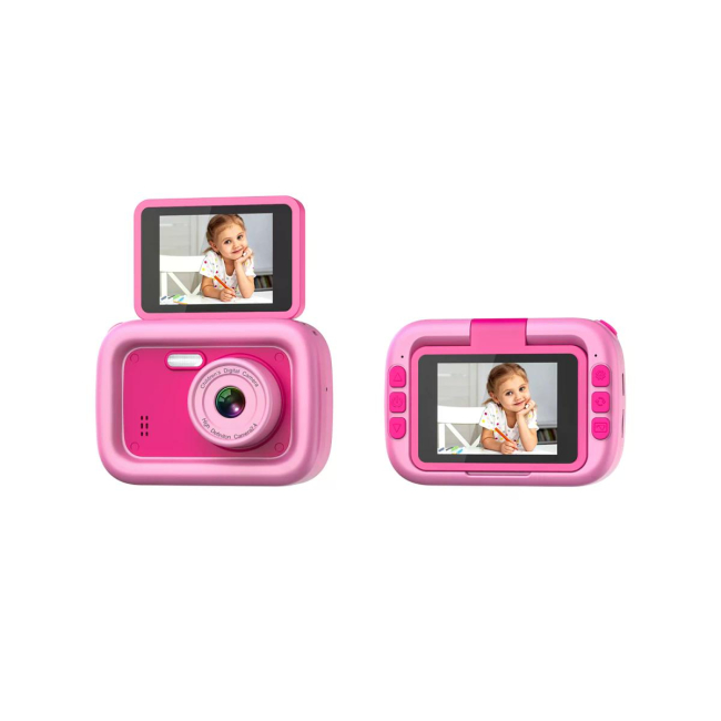 Фотоаппараты - Детская камера Remzona Fun Moments розовая (KC-01/2)#4