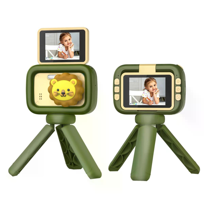 Фотоаппараты - Детская камера Remzona Fun Moments темно-зеленая (KC-01/3)#2