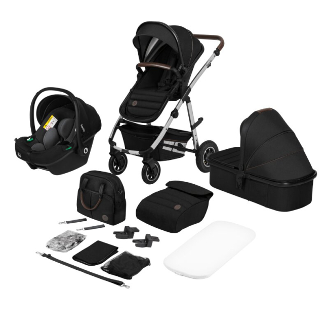 Візочки - Коляска Lionelo Amber 3–in–1 Black Silver (LO-AMBER BLACK SILVER (3in1))#9