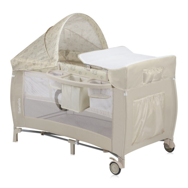 Манежі - Кроватка-манеж Lionelo Sven Plus Beige Latte (LO-SVEN PLUS BEIGE LATTE)#3