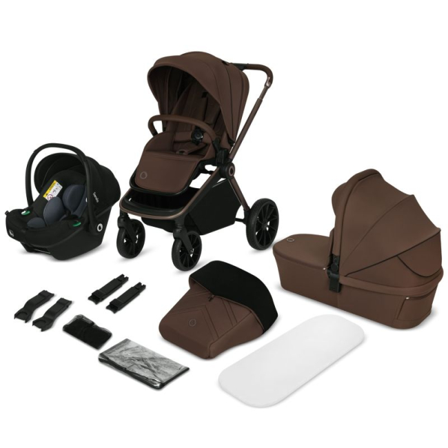 Коляски - Коляска Lionelo Mika Plus 3–in–1 Mocha Mouse (LO-MIKA PLUS 3IN1 MOCHA MOUSSE)#9