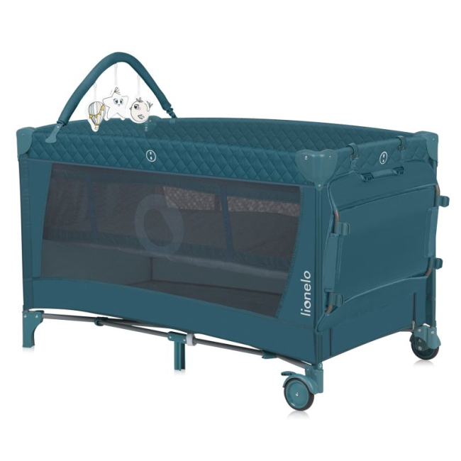 Манежи - Манеж Lionelo Flower Green Turquoise (LO-FLOWER GREEN TURQUOISE)#2