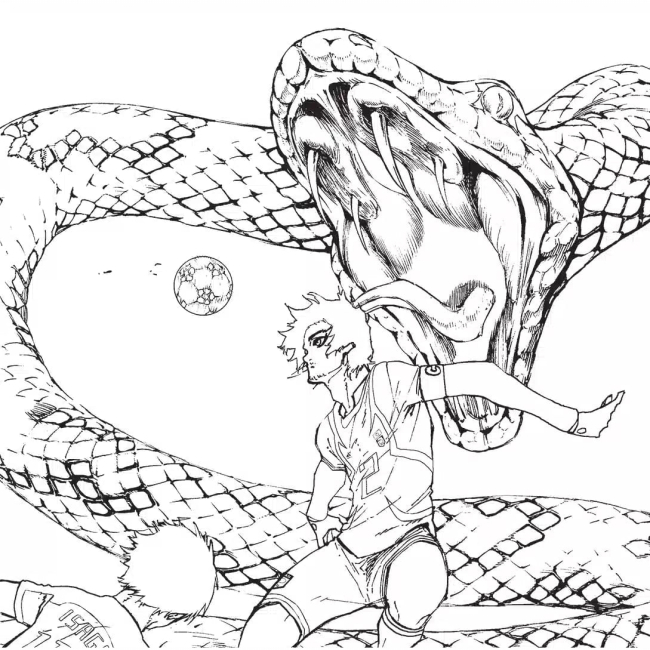 Комиксы, манга и книги о героях (7+ лет) - ​Книжка «Синя тюрма. Розмальовка» Мунеюкі Канешіро, Юске Номура (9786178516857)#4