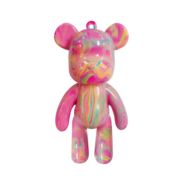 Набори для творчості - Набір для творчості Pour Palz Флюїд Арт Брелок Ведмедик рожевий (GS-G88822/1)#2