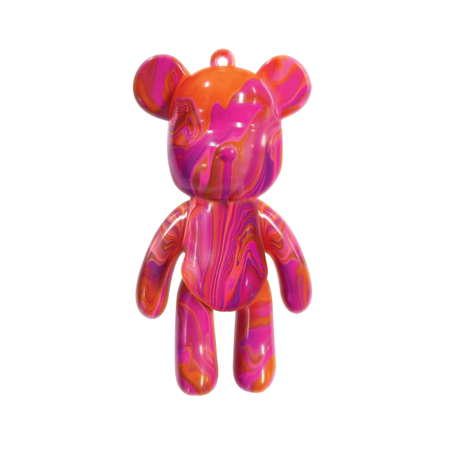 Набори для творчості - Набір для творчості Pour Palz Флюїд Арт Брелок Ведмедик жовтий (GS-G88822/4)#2