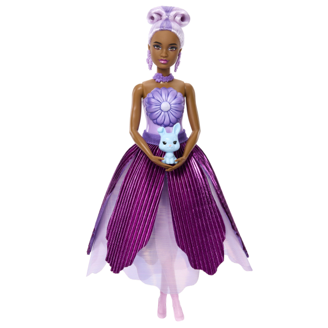 Куклы - Набор-сюрприз с куклой Barbie Petal Pop Фиолетовая маргаритка (JMF58)#2