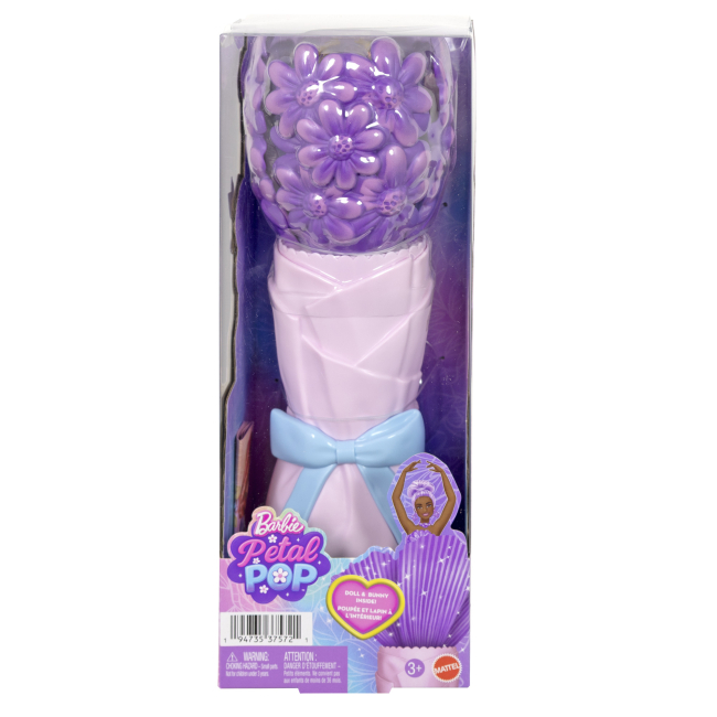 Куклы - Набор-сюрприз с куклой Barbie Petal Pop Фиолетовая маргаритка (JMF58)#5