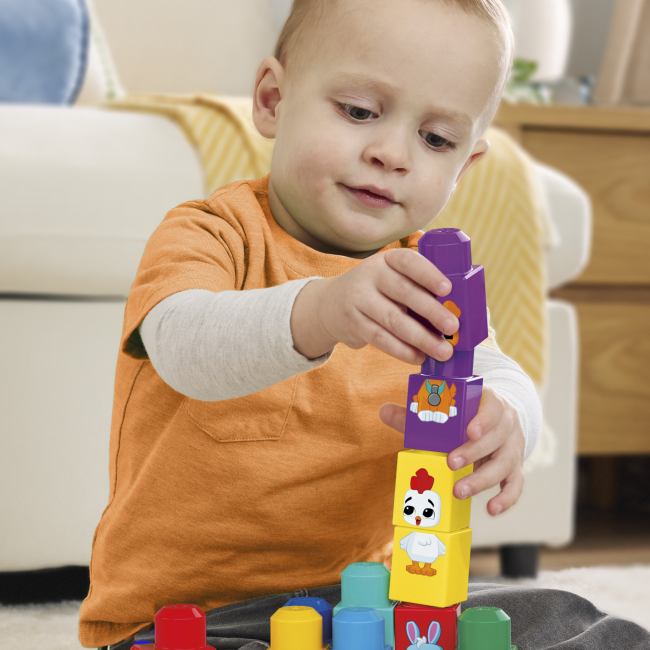 Блокові конструктори - Конструктор Mega Bloks Трактор з тваринками 30 деталей (JKG33)#5