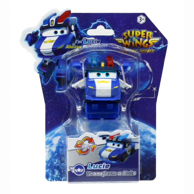 Фигурки персонажей - Фигурка-трансформер Super Wings Transform-a-Bots Люси (EU780035)#3