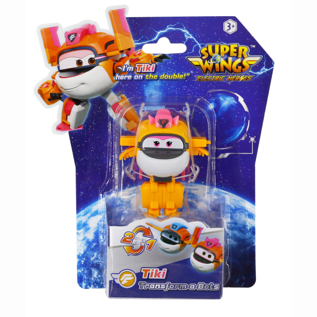 Фігурки персонажів - Фігурка-трансформер Super Wings Transform-a-Bots Тікі (EU780059)#3