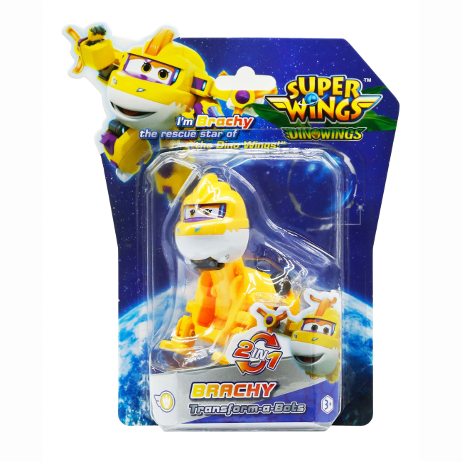 Фігурки персонажів - Фігурка-трансформер Super Wings Transform-a-Bots Брахі (YW790043)#3