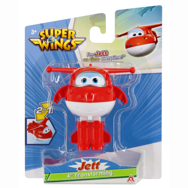 Фигурки персонажей - Фигурка-трансформер Super Wings Transforming Джетт (EU780621)#2