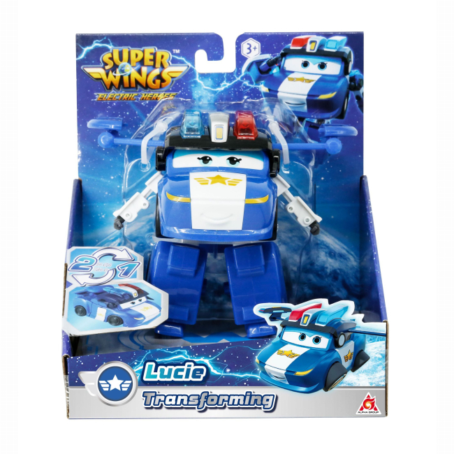 Фігурки персонажів - ​Фігурка-трансформер Super Wings Transforming Люсі (EU780235)#6
