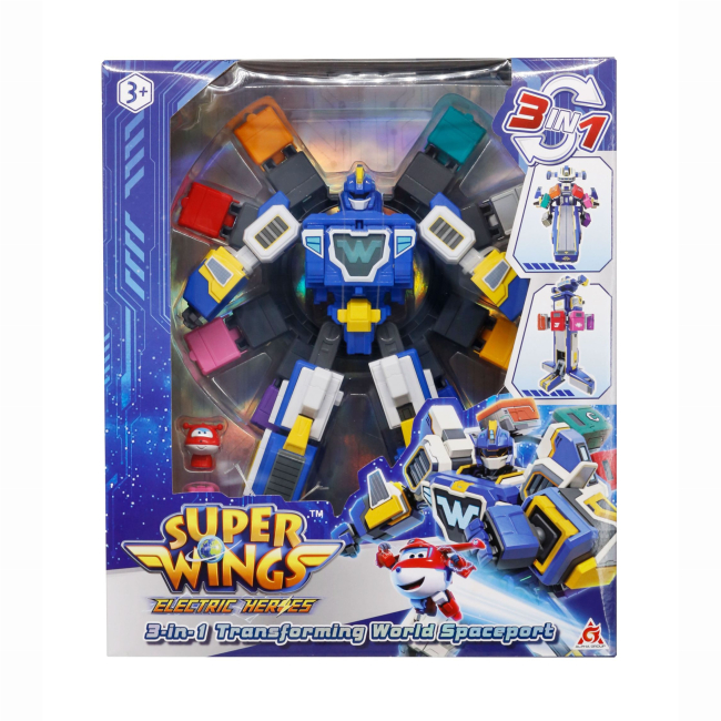 Трансформери - Ігровий набір Super Wings Transforming Всесвітній космодром 3 в 1 (YW780288)#4