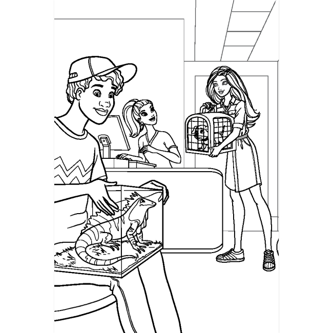 Раскраски и активитибуки (2-6 лет) - Раскраска с наклейками «Барби» (9786178715328)#5