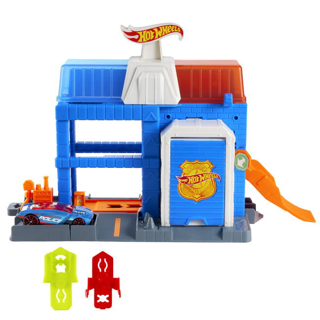 Паркінги і гаражі - Ігровий набір Hot Wheels City Поліцейська вежа в місті (JHL74)#4