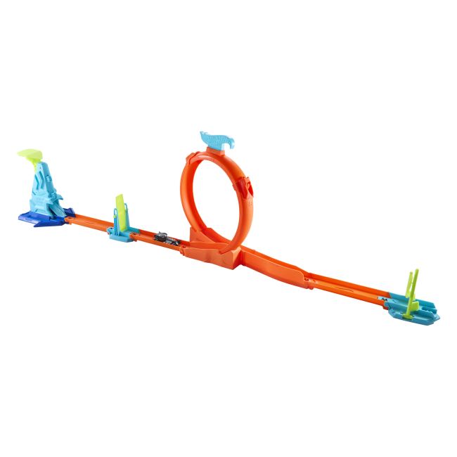 Автотреки - Игровой набор Hot Wheels Stunt tracks Невероятные прыжки (JHK76)#4
