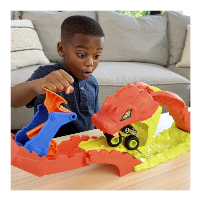 Автотреки - Ігровий набір Hot Wheels Monster Trucks Атака змії (JJN44)#4