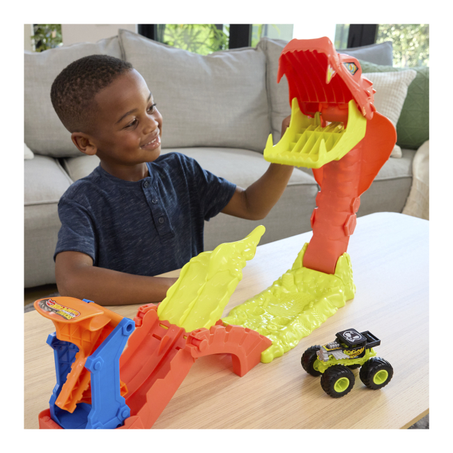 Автотреки - Ігровий набір Hot Wheels Monster Trucks Атака змії (JJN44)#5
